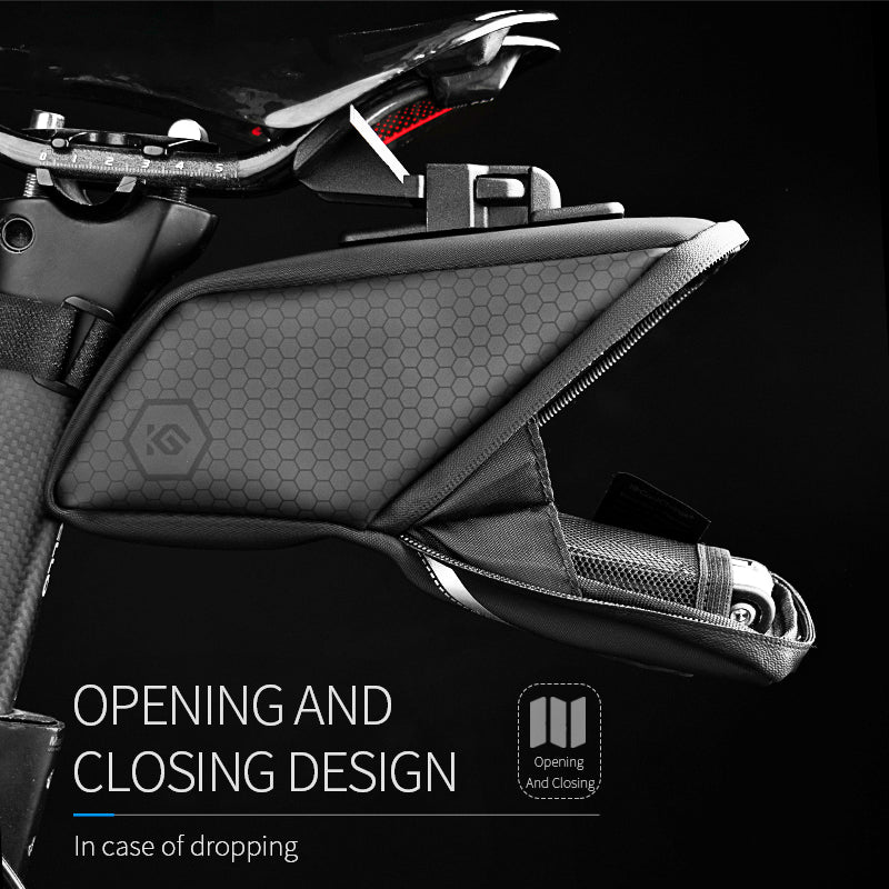 Waterproof Cycling Bicycle Saddle Bag with Reflective Strip for MTB & Road Bikes