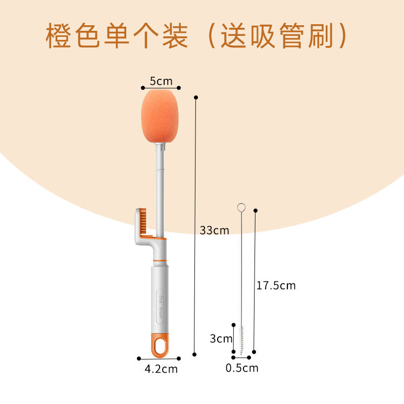 Long Handle Cup Brush for Bottle Cleaning - Kitchen Cleaning Gadget