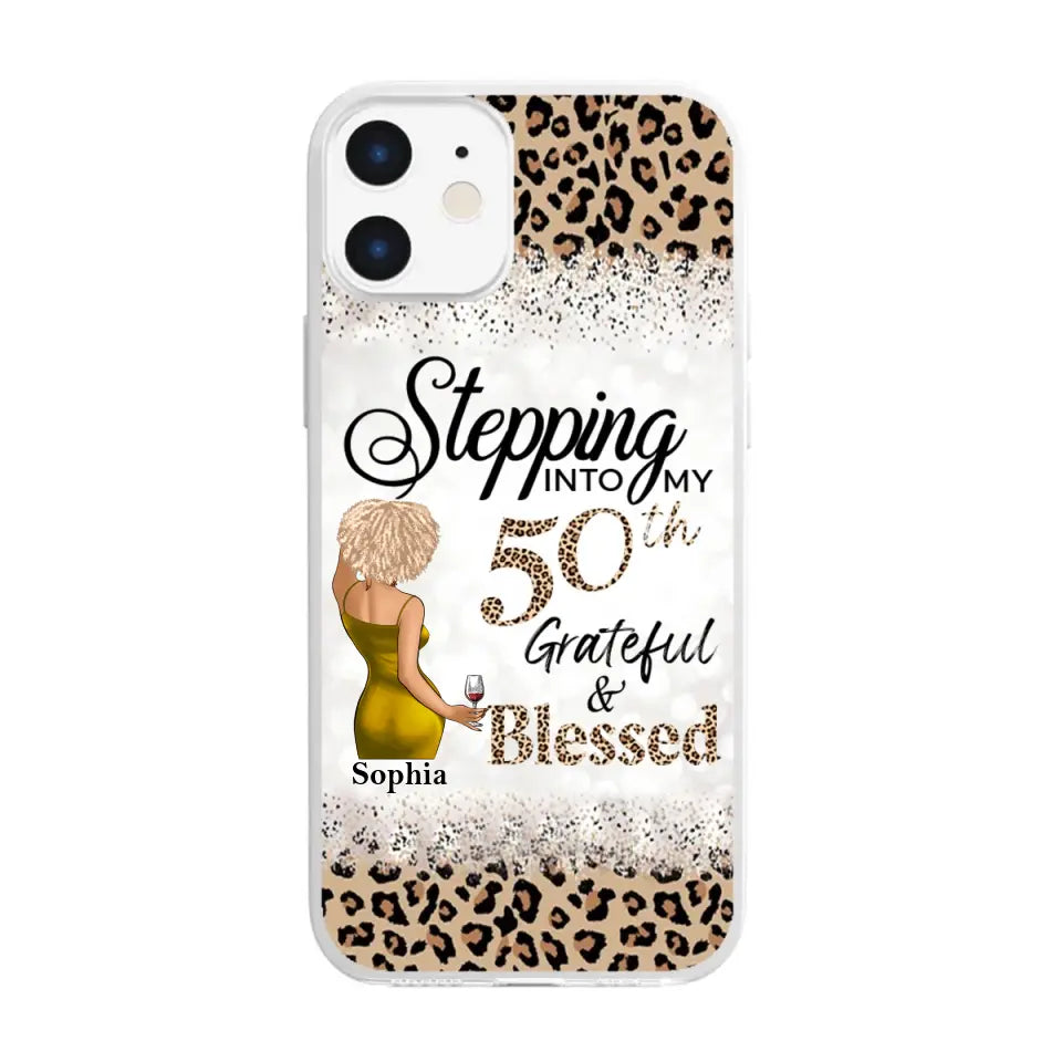 Personalized Clear Phone Case - 50th Birthday Gifts For Her