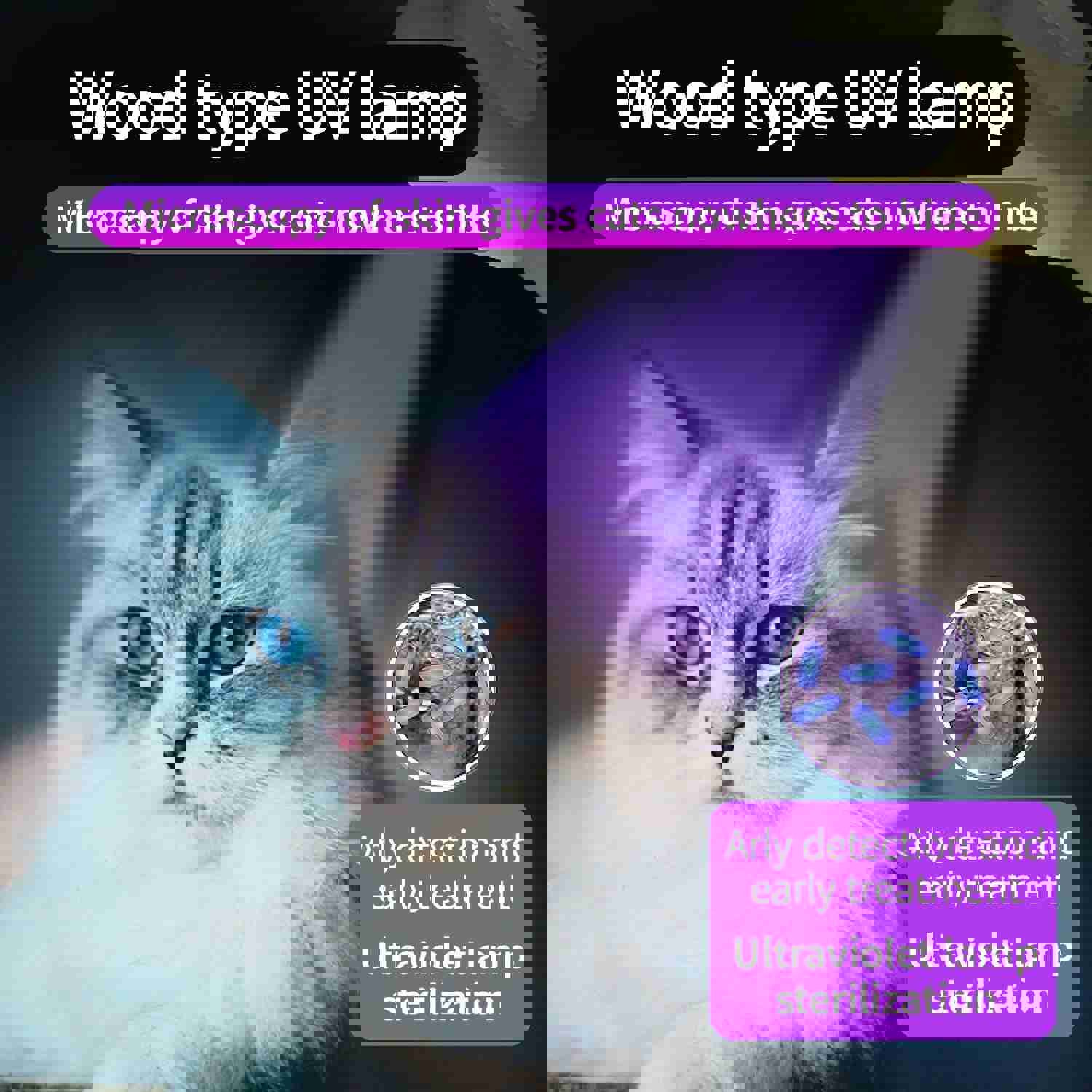 USB Rechargeable Pet Germicidal Sterilizing Comb - Automatic Hair Removal Grooming Tool for Cats and Dogs