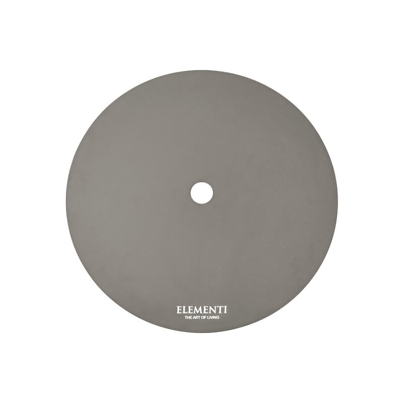 Elementi Plus Colosseo Round Concrete Gray Fire Pit Table - OFG414LG