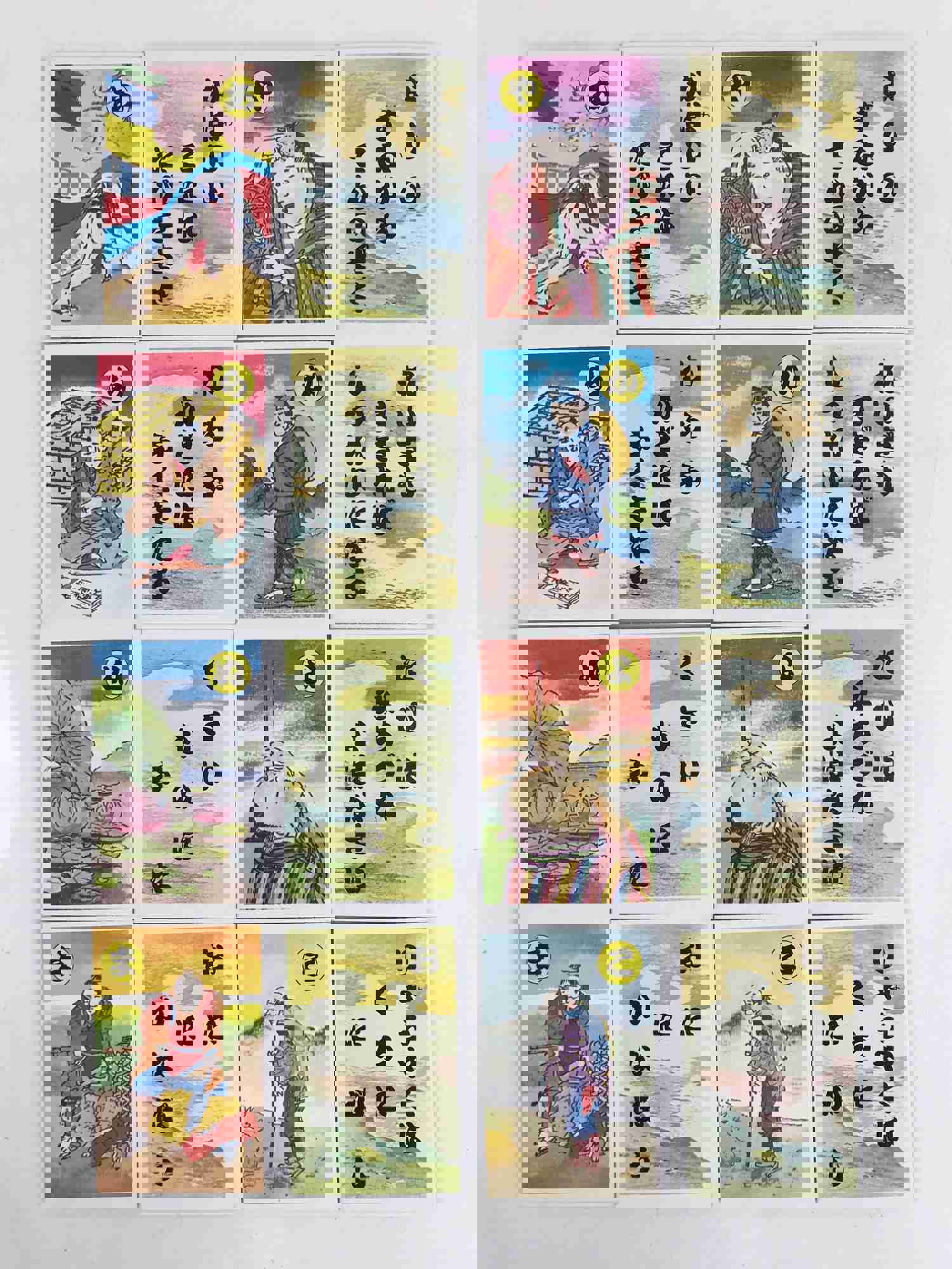 Japanese Iroha Karuta Playing Cards - Vintage Classic Game with Proverbs and Hiragana