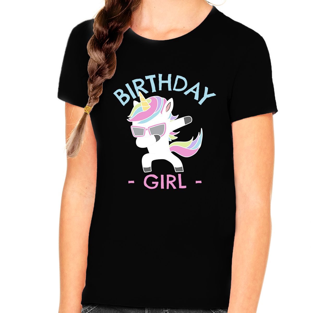 Cute Unicorn Dab Birthday Shirt for Girls - Perfect Birthday Gift