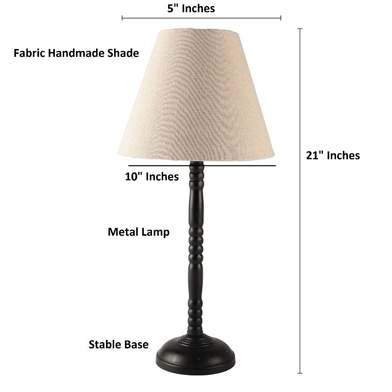 BTR CRAFTS Metal Table Lamp (Bulb not Included)