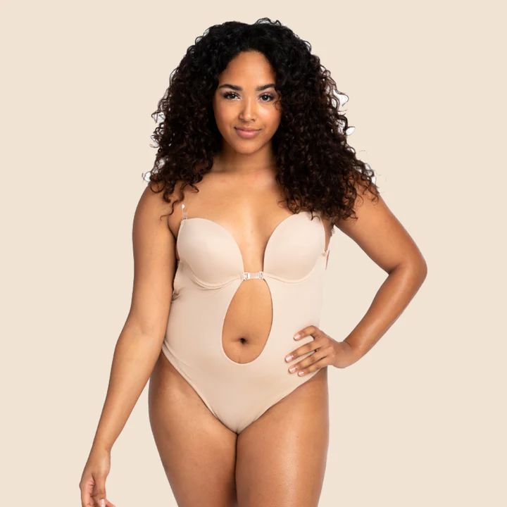 LauraCollection® V-Neckline Invisible Backless Bodysuit (Buy 1 Get 1 Free) 2PCS