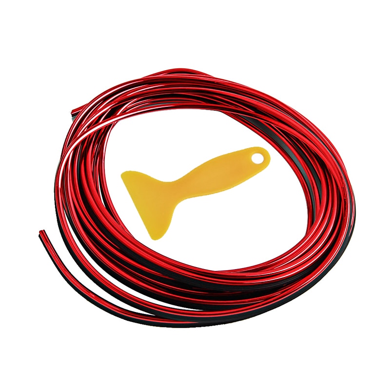 5M Universal Car Interior Decorative Moulding Strip for Dashboard & Door Edge