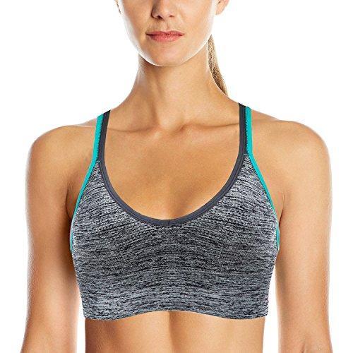 AKAMC Women's Removable Padded Sports Bras - Medium Support Workout Yoga Bra 3 Pack