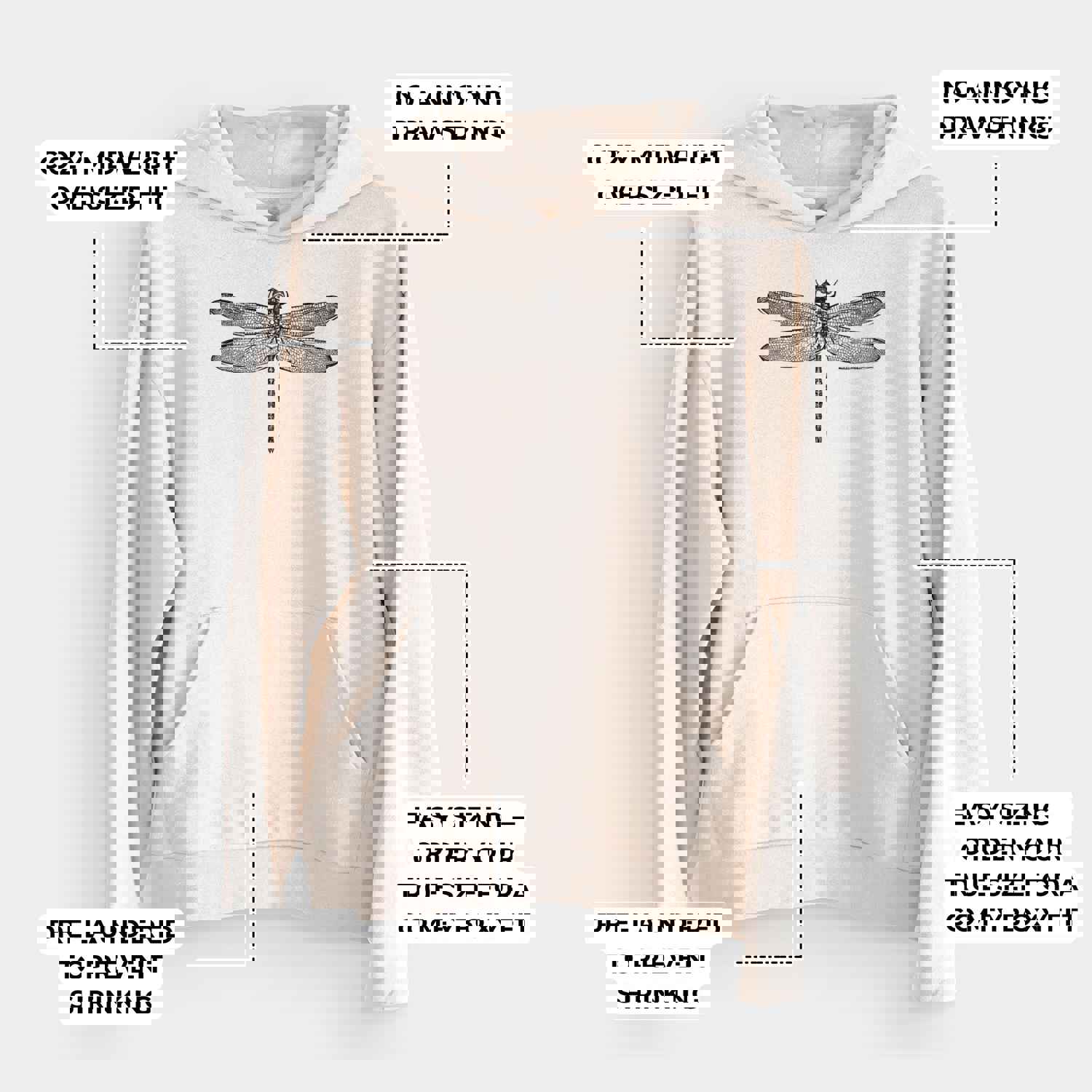 Anax Junius - Green Darner Dragonfly - Bodega Midweight Hoodie