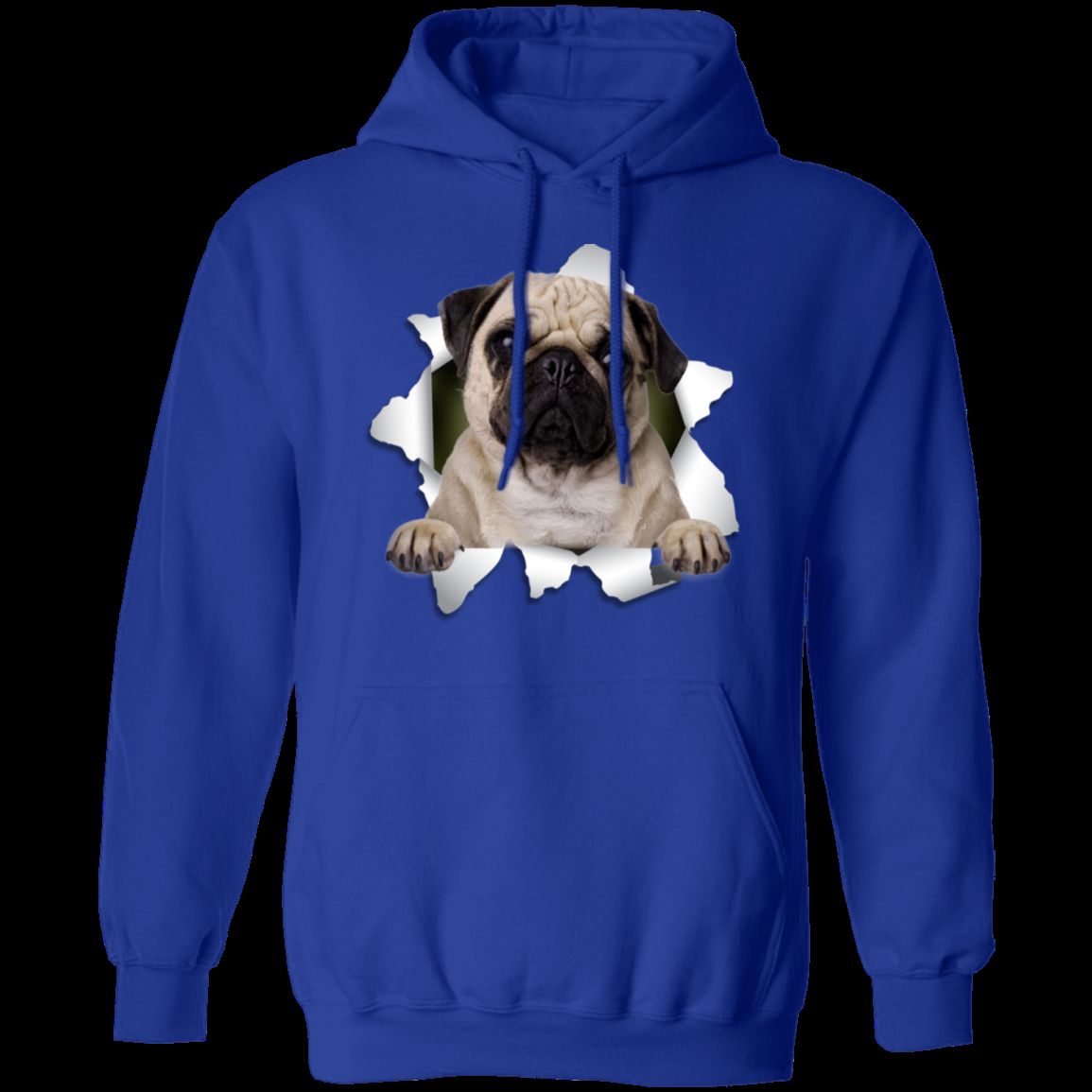 PUG 3D Pullover Hoodie 8 oz.