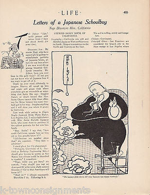 Life Magazine 1920 Antique Rea Irving Native American Cover Art Illustration