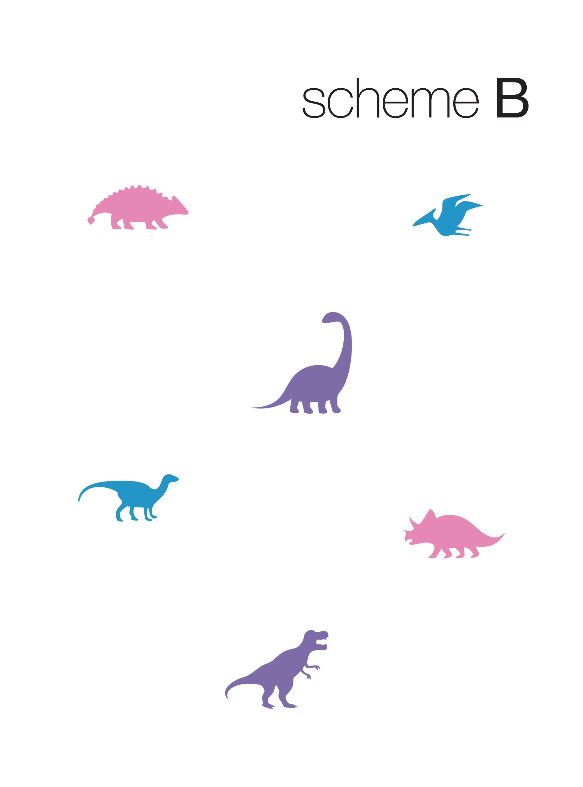 Dinosaur Wall Decal - Dino Shapes Nursery Decal
