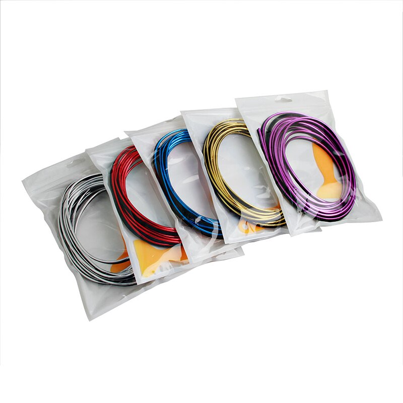 5M Universal Car Interior Decorative Moulding Strip for Dashboard & Door Edge