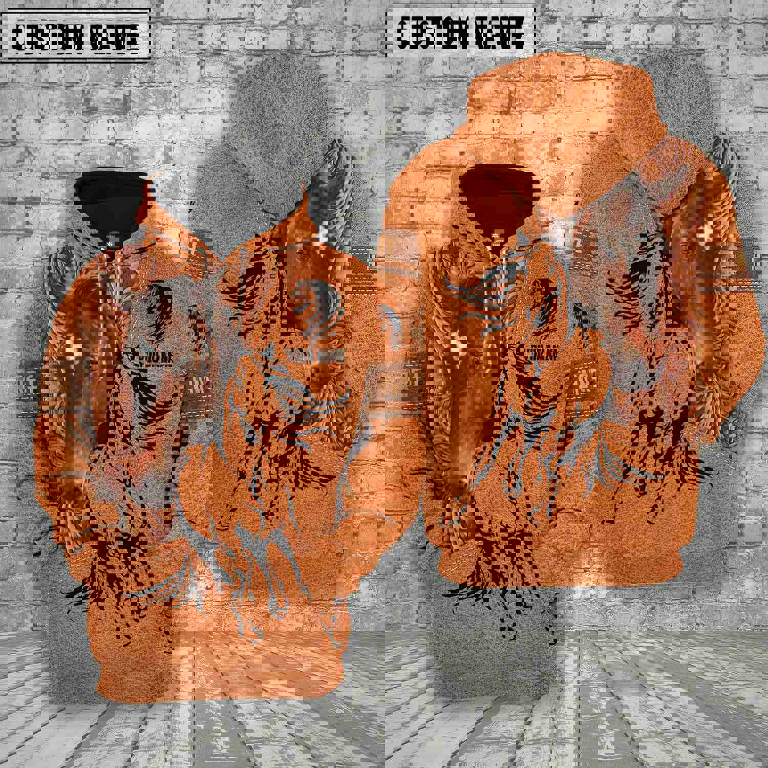 Joycorners Custom Name Quarter Horse 3D Printed Hoodie