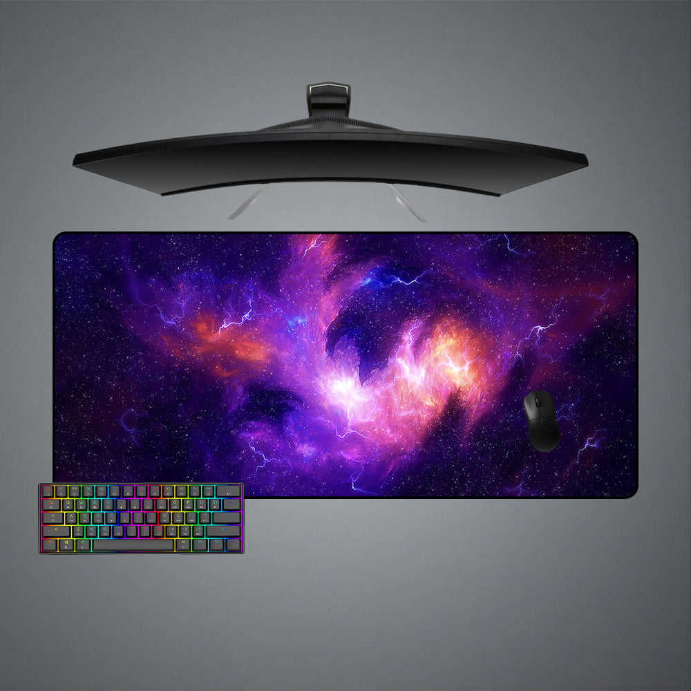 Deepspace Storm Design M-XXL Size Gaming Mouse Pad, Computer Desk Mat