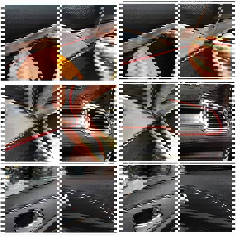 5M Universal Car Interior Decorative Moulding Strip for Dashboard & Door Edge