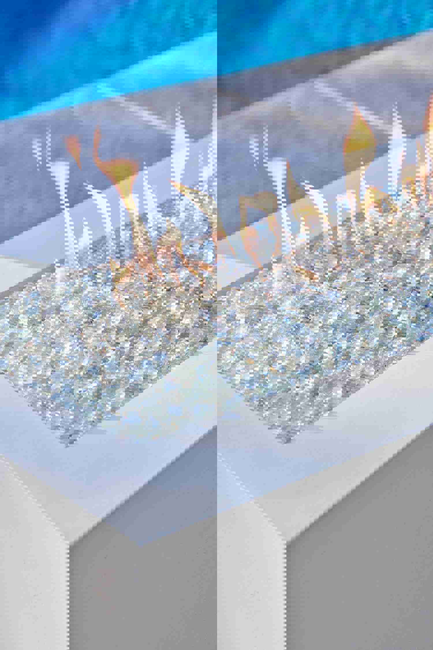 The Outdoor GreatRoom Supercast Cove 72 Linear Gas Fire Pit Table