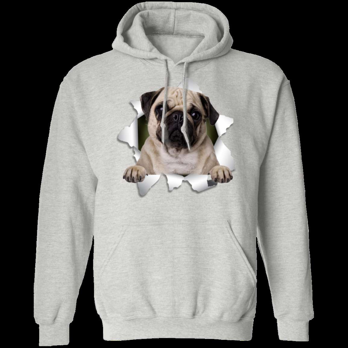 PUG 3D Pullover Hoodie 8 oz.