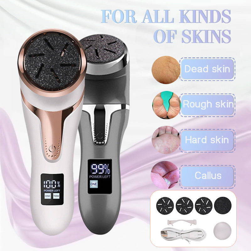 LCD Digital Display Electric Vacuum Cleaner Foot Scrubber for Exfoliating Pedicure