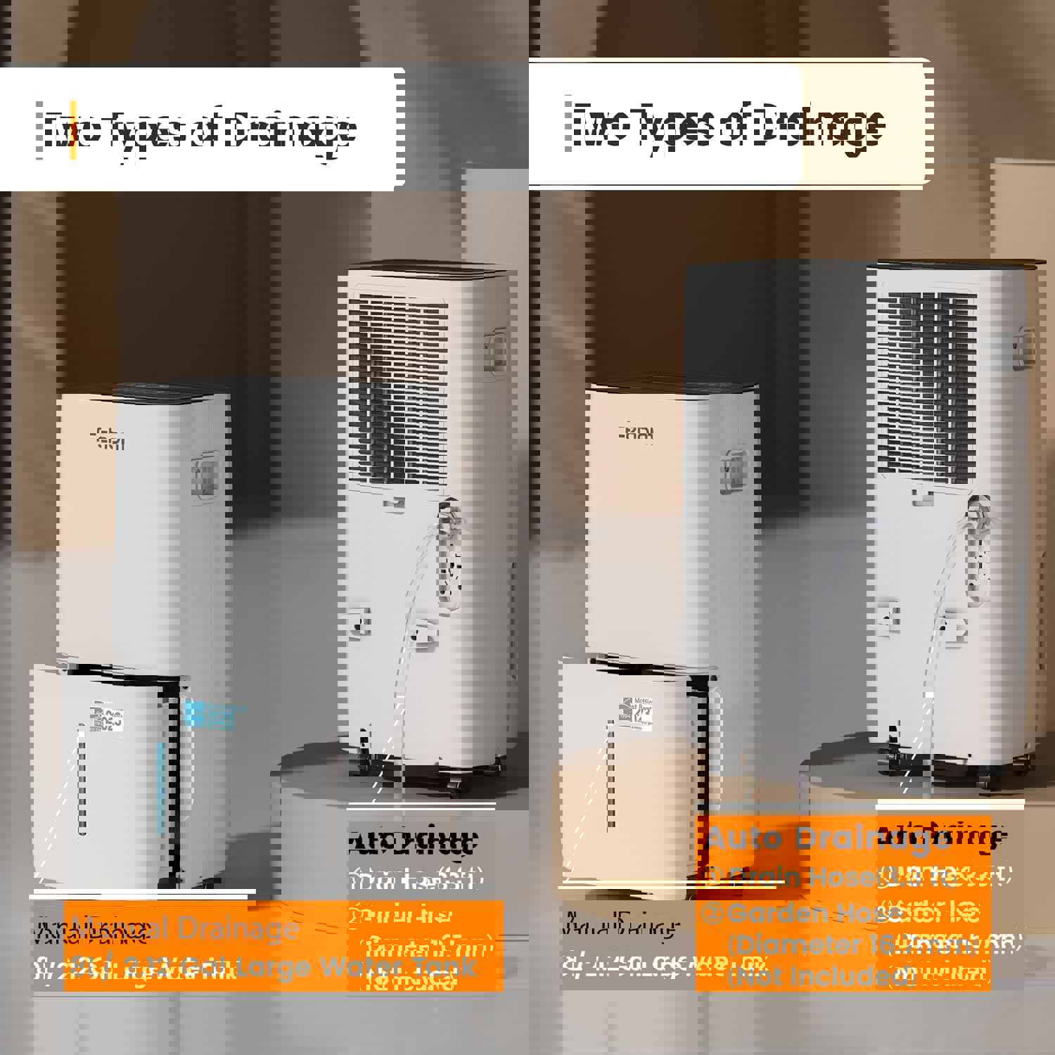 Fehom 150 Pints Energy Star Dehumidifier for Large Spaces up to 7000 Sq. Ft