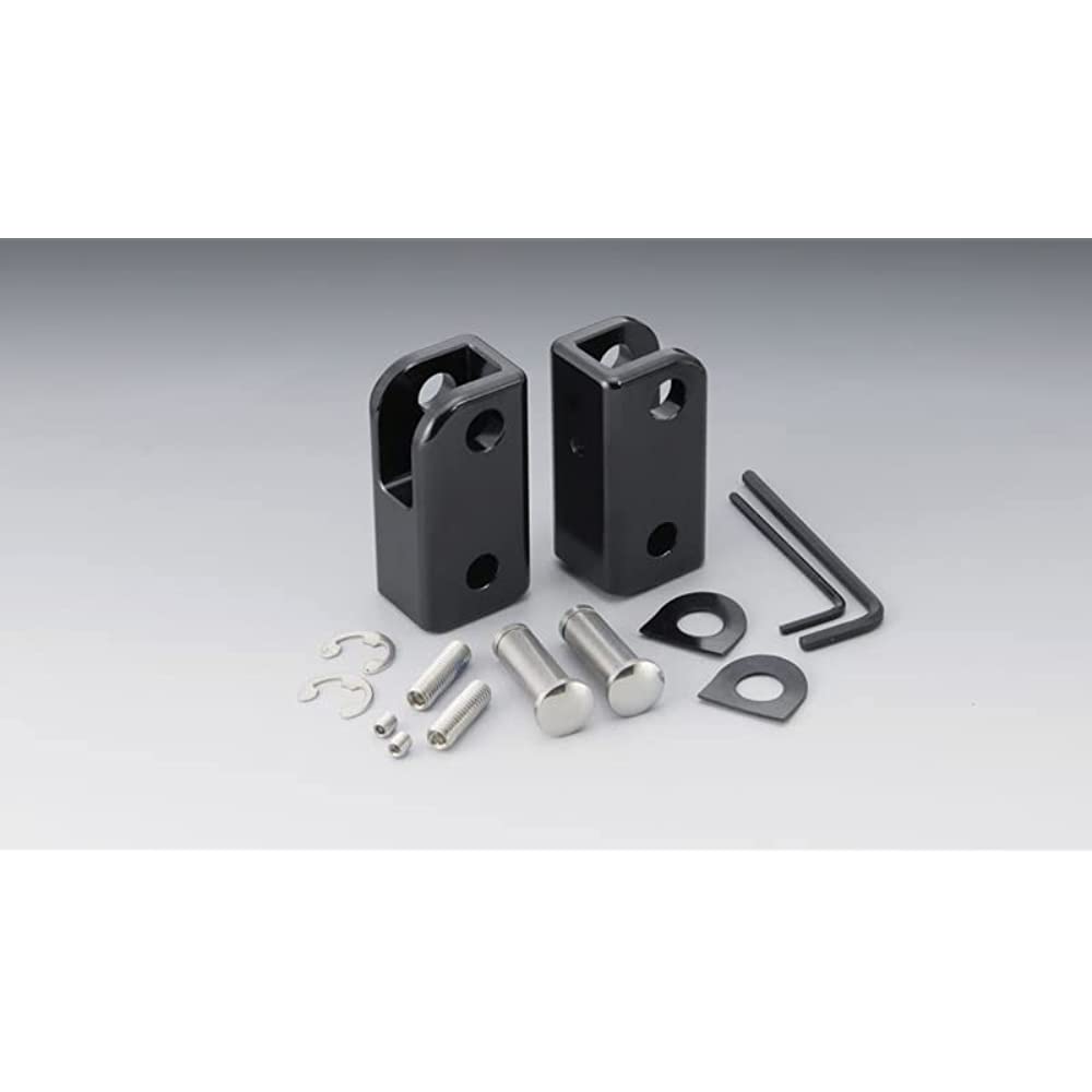 Kijima (KIJIMA) Motorcycle Bike Parts Step Up Bracket 35mm Offset Left and Right Set Bolt/R-Spec (14-) Steel Black Finish YAMAHA 213-1881