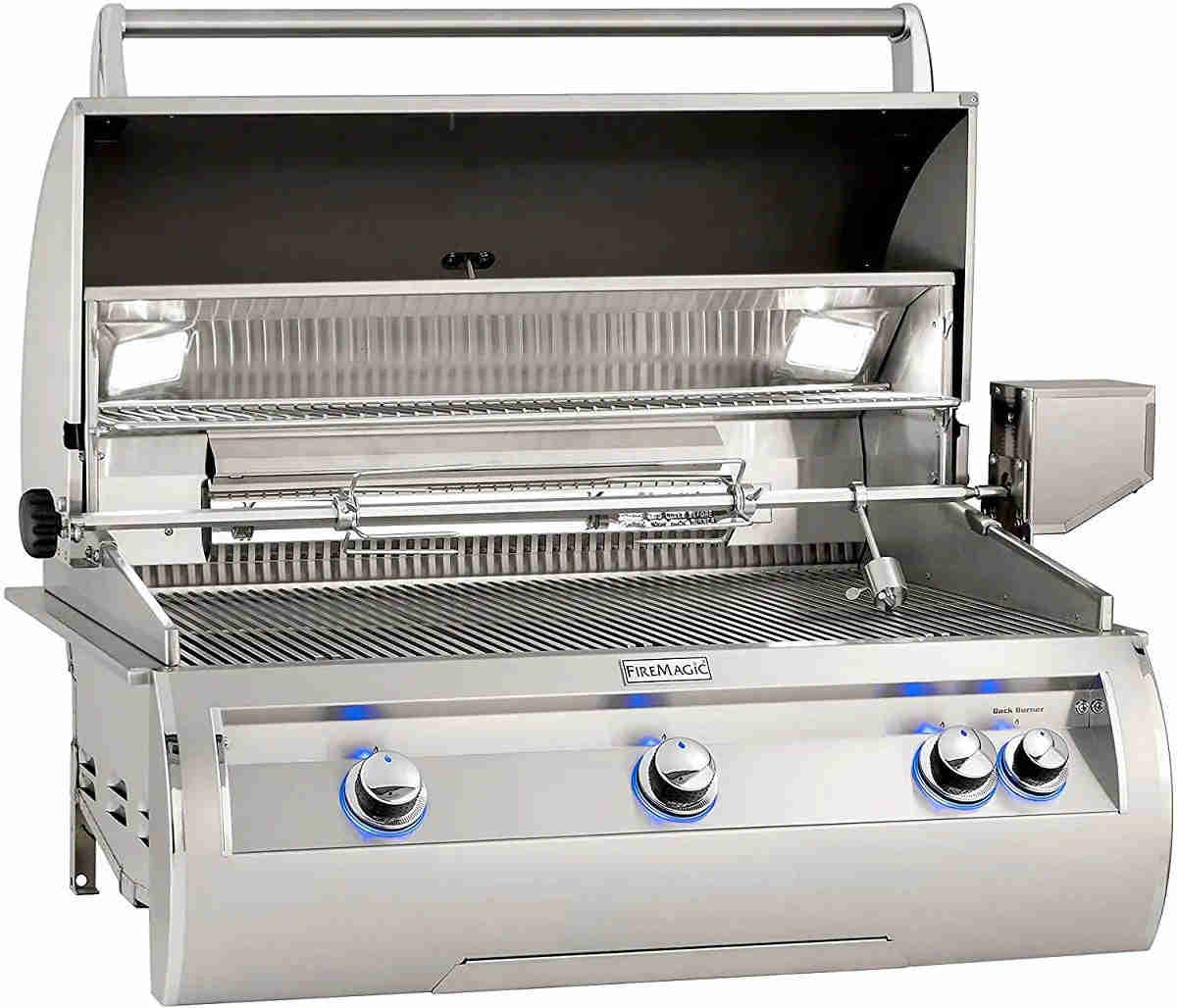Fire Magic Echelon Diamond E790i 36-Inch Natural Gas Built-In Grill with Backburner, Rotisserie Kit and Analog Thermometer