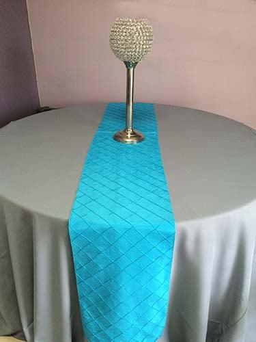 Bombay Pintuck Table Runner - 23 Colors, Diamond Pattern, Set of 6