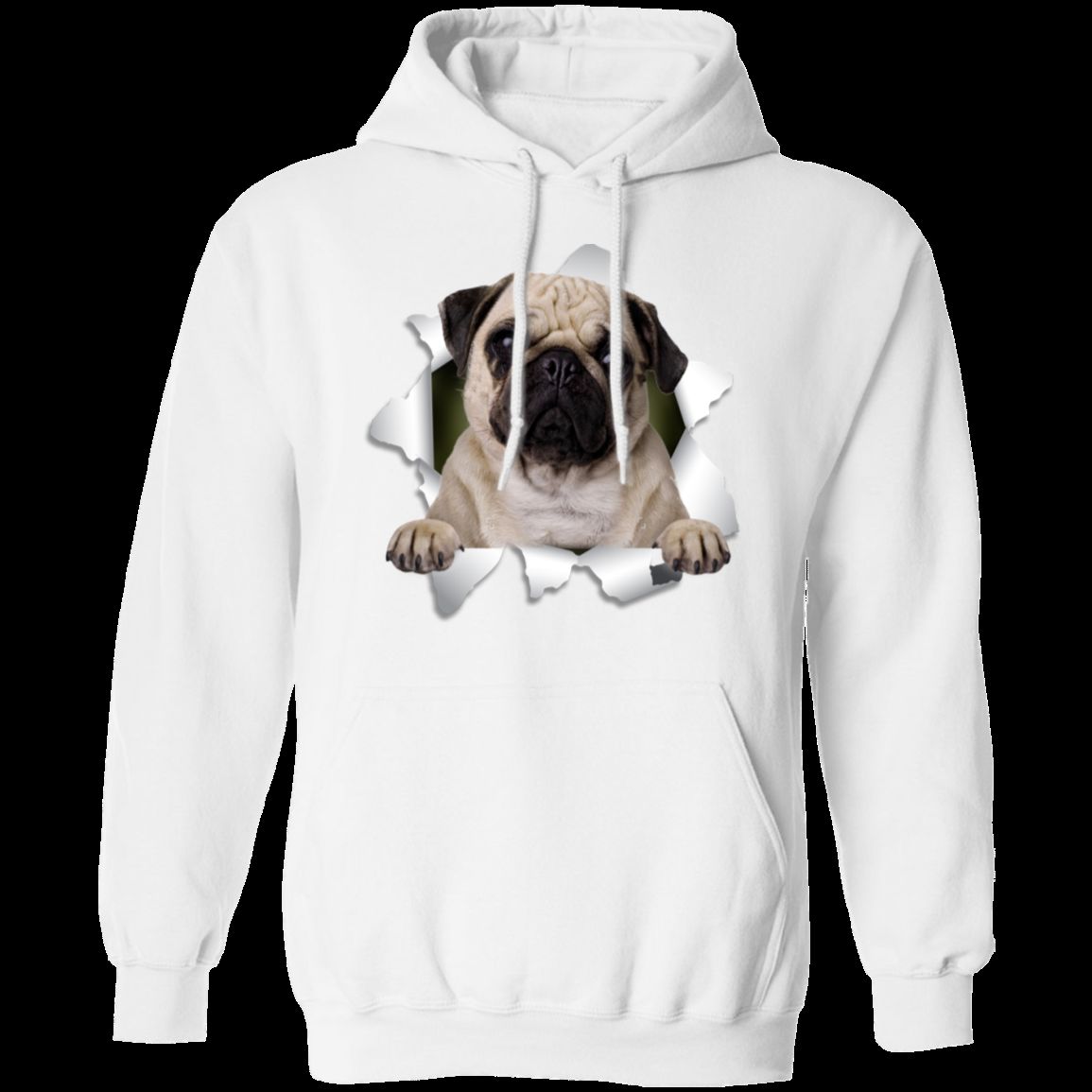 PUG 3D Pullover Hoodie 8 oz.
