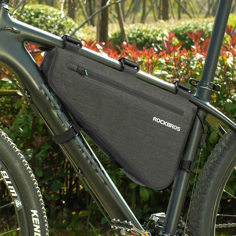 ROCKBROS Waterproof Bicycle Frame Bag for MTB & Road Bikes - Large Capacity (5L/8L)