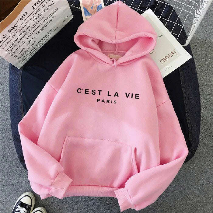 Cest la vie Paris® Hoodie - Elegant Vintage Design Hoodie
