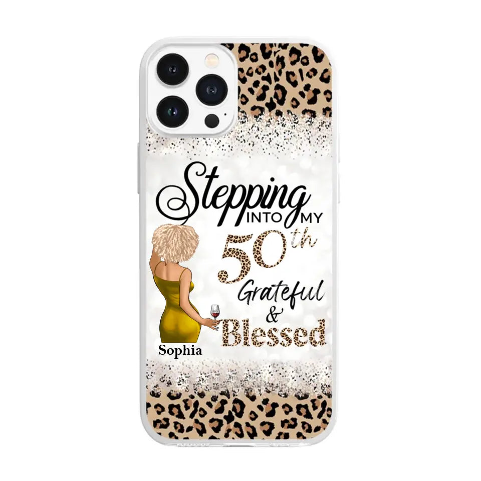 Personalized Clear Phone Case - 50th Birthday Gifts For Her