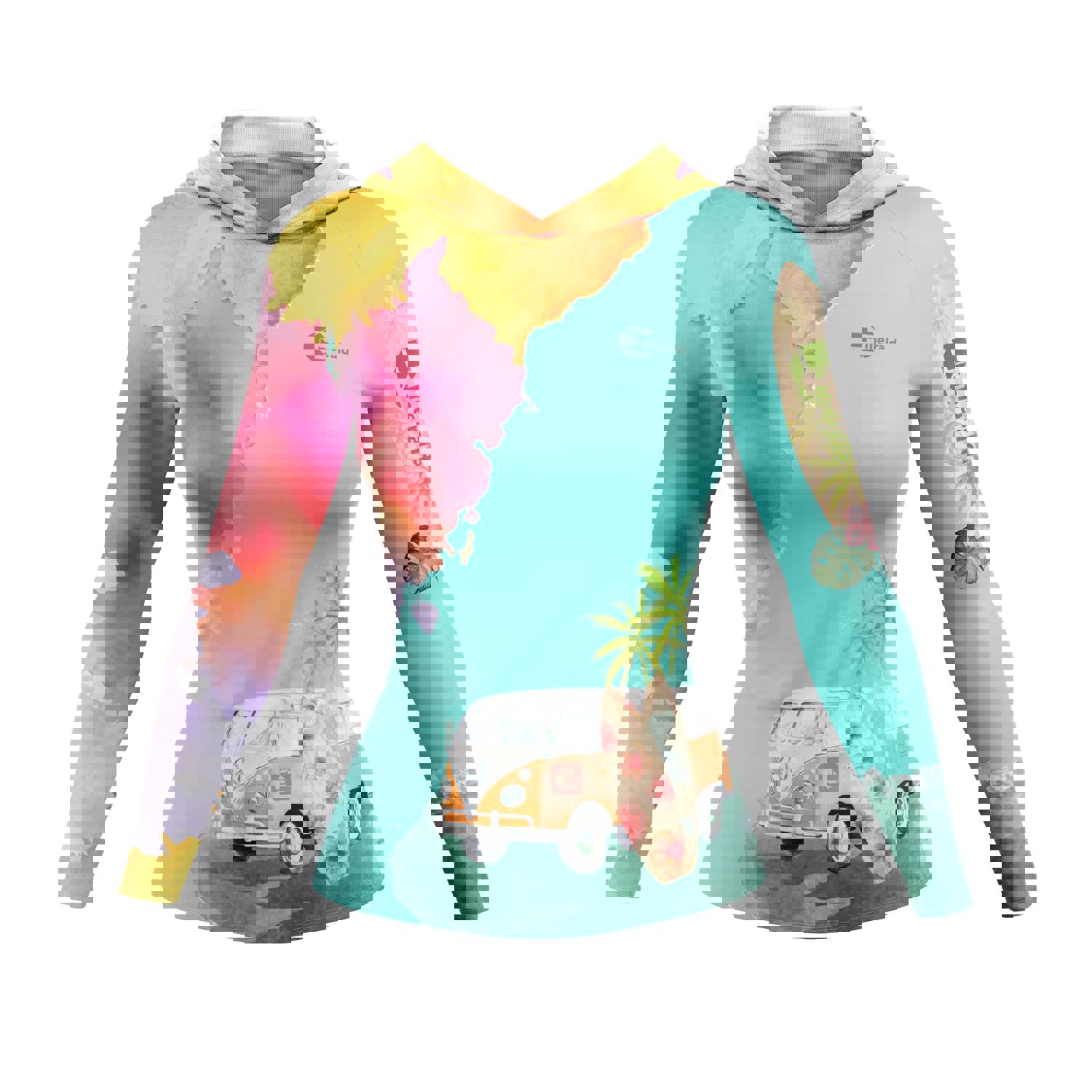 Surfing Spot Ladies Hoodie - UPF +50 Sun Protection