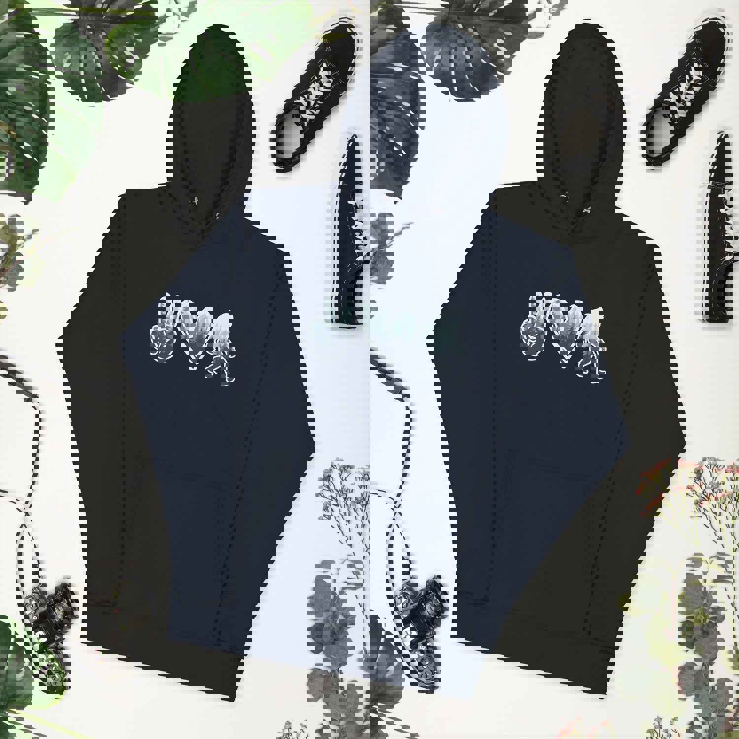Peace Love Sasquatch Mountain Design Unisex Hoodie