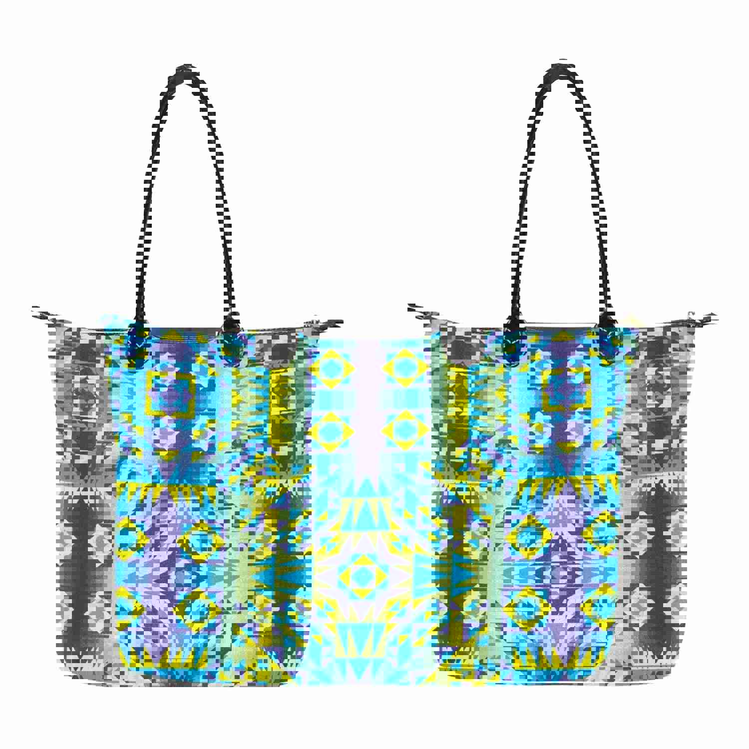 Kaleidoscope Jaune Bleu Single-Shoulder Lady Handbag