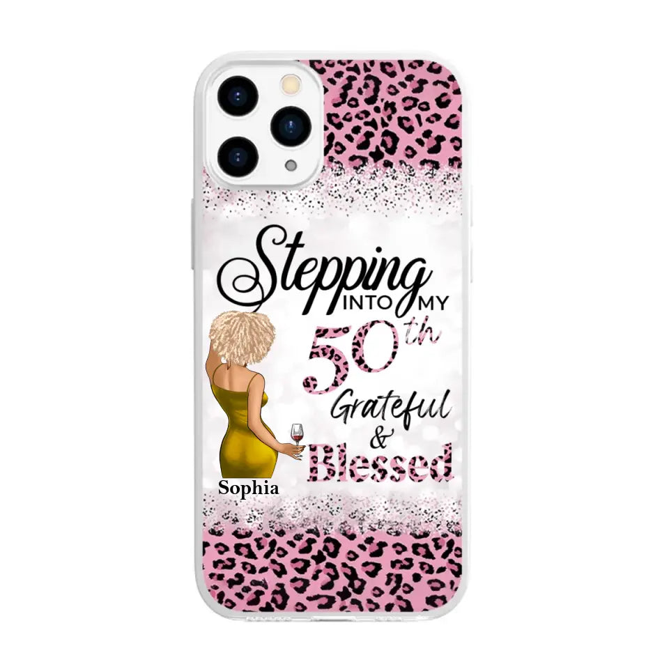 Personalized Clear Phone Case - 50th Birthday Gifts For Her