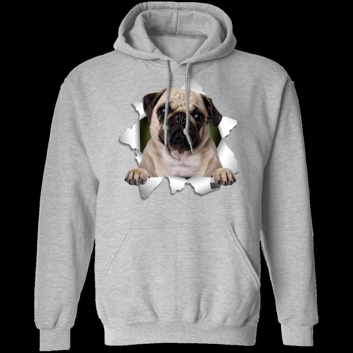 PUG 3D Pullover Hoodie 8 oz.