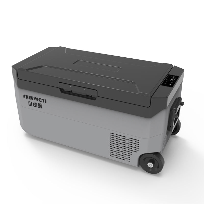 FREEVECYS CR35 Car Refrigerator, 35L Dual Zone Portable Freezer for RV, Truck, Boat, Outdoor and Home