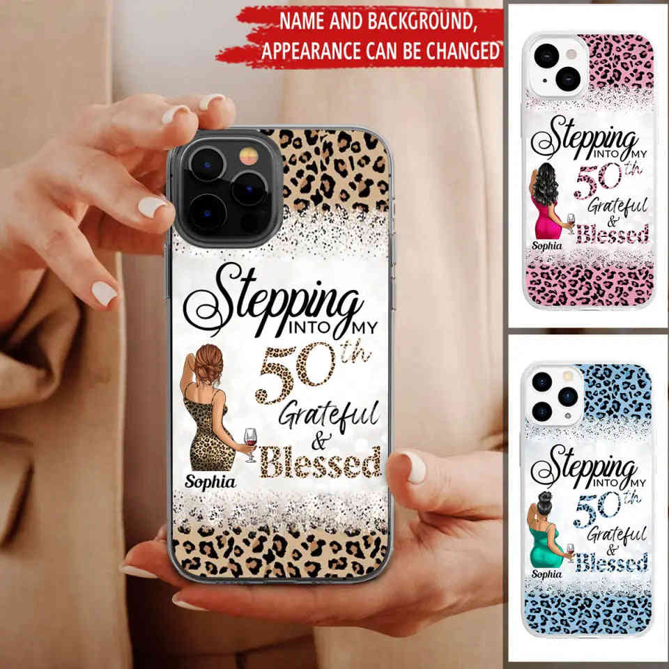 Personalized Clear Phone Case - 50th Birthday Gifts For Her