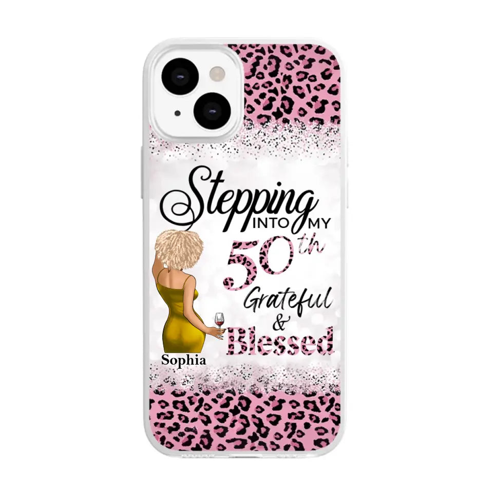 Personalized Clear Phone Case - 50th Birthday Gifts For Her