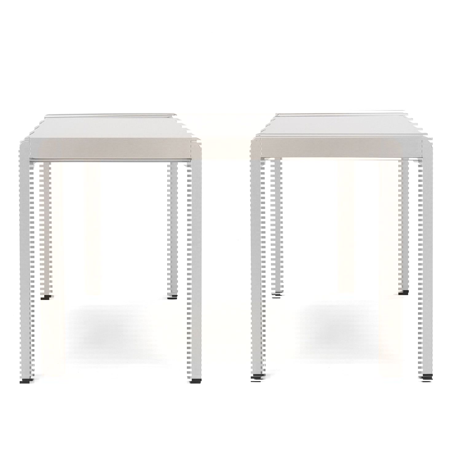 Coral Bay Outdoor Aluminum Coffee Table with Tempered Glass Top