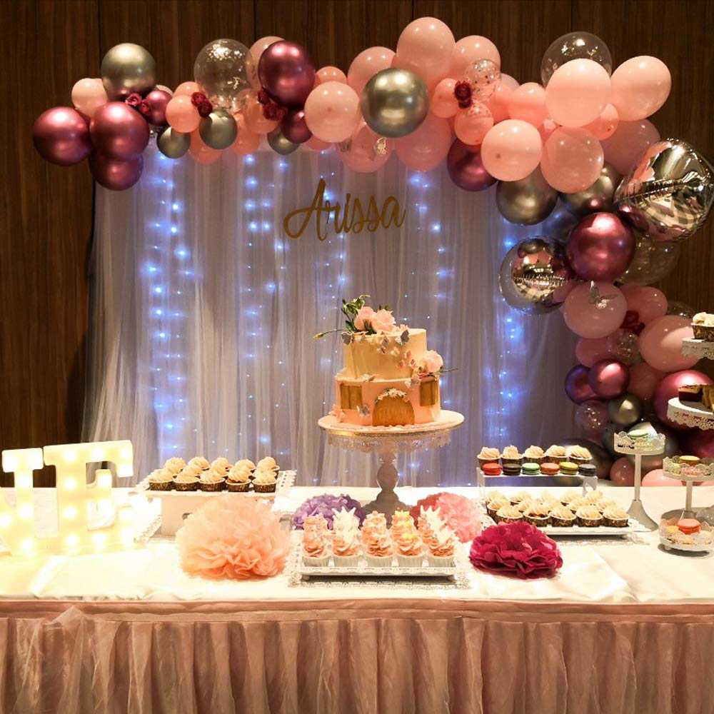 KIMCOME Upgraded Balloon Arch Kit - 32.8 Feet Balloon Tape Strip with 200 Dot Glue Point Stickers for Party Decorations