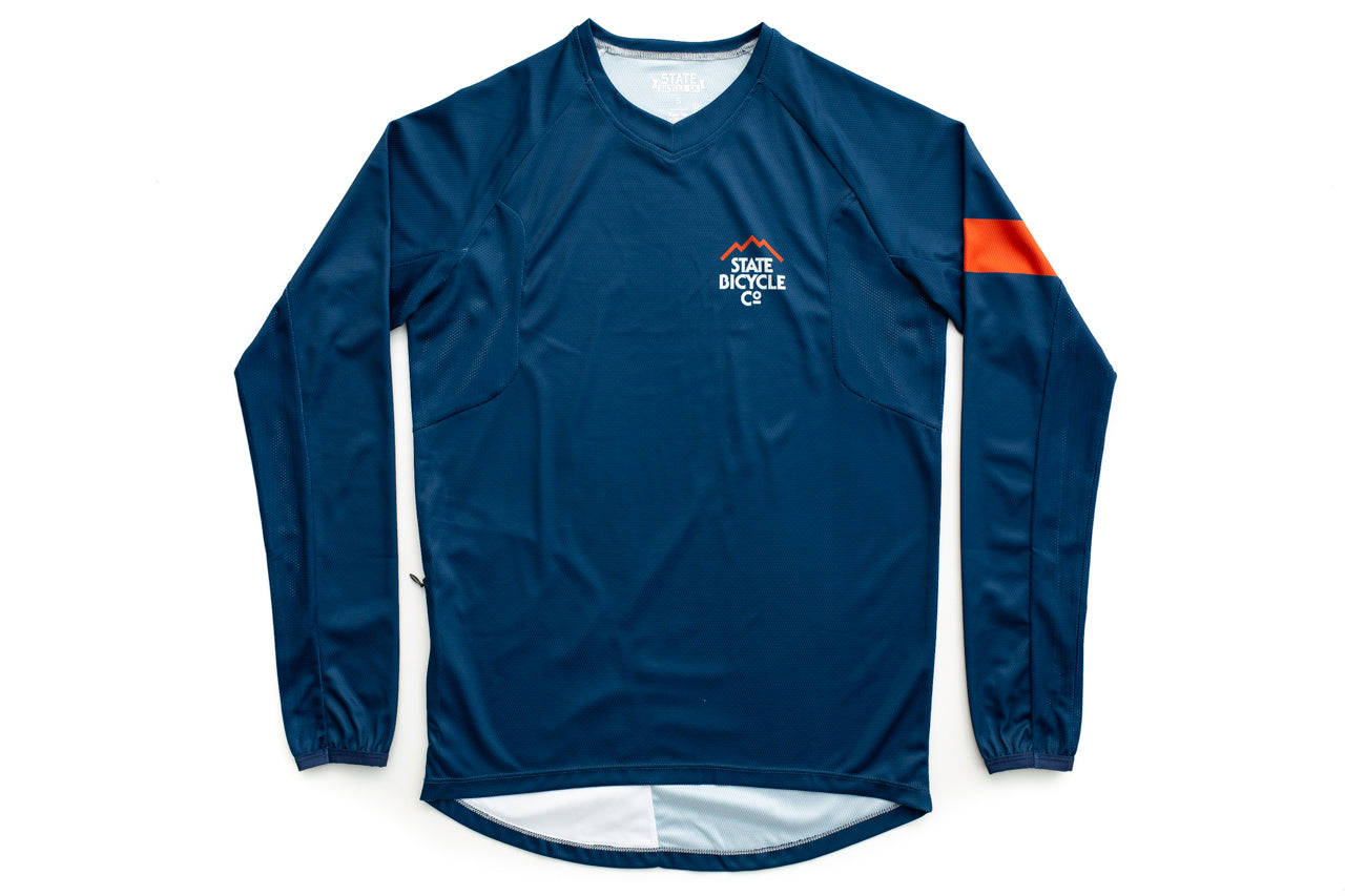 State Bicycle Co. - Mountains - All-Road Long-Sleeve Tech-T Jersey - Sustainable Clothing Collection