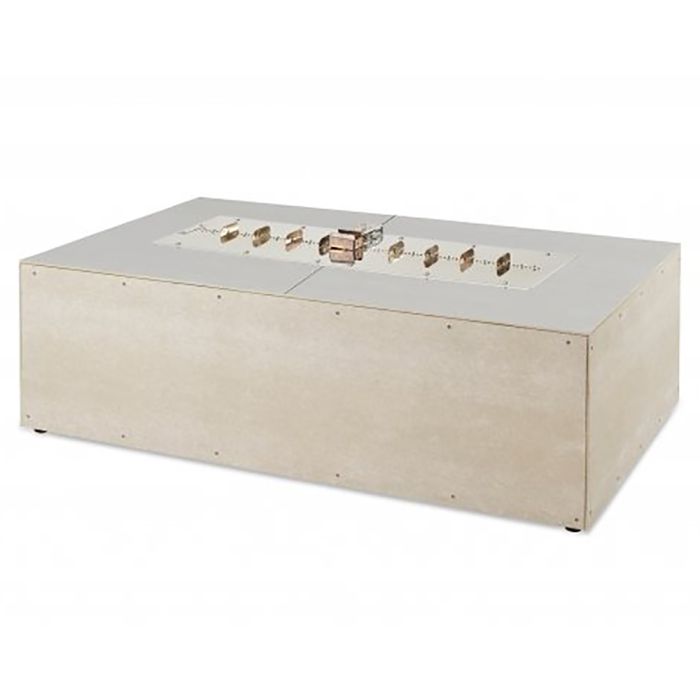 Outdoor Greatroom 72 Linear Ready-to-Finish Fire Pit Table Base with Aluminum Top