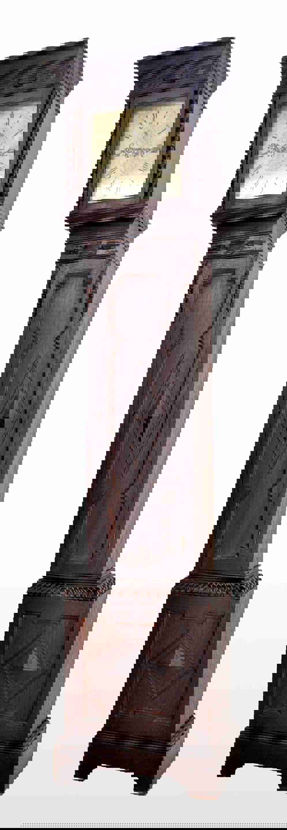 Antique English Arts & Crafts 8-Day Longcase/Grandfather Clock by Maple of London, circa 1890