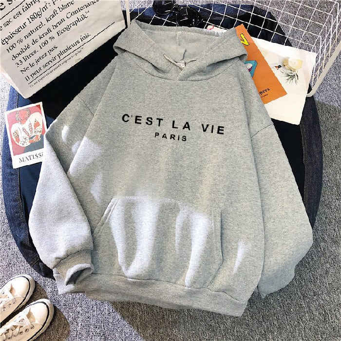 Cest la vie Paris® Hoodie - Elegant Vintage Design Hoodie