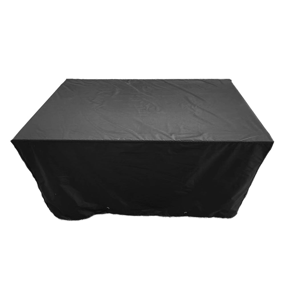 Denver 4-Piece Aluminum Outdoor Patio Fire Pit Seating Set with Acrylic Cast Ash Cushions