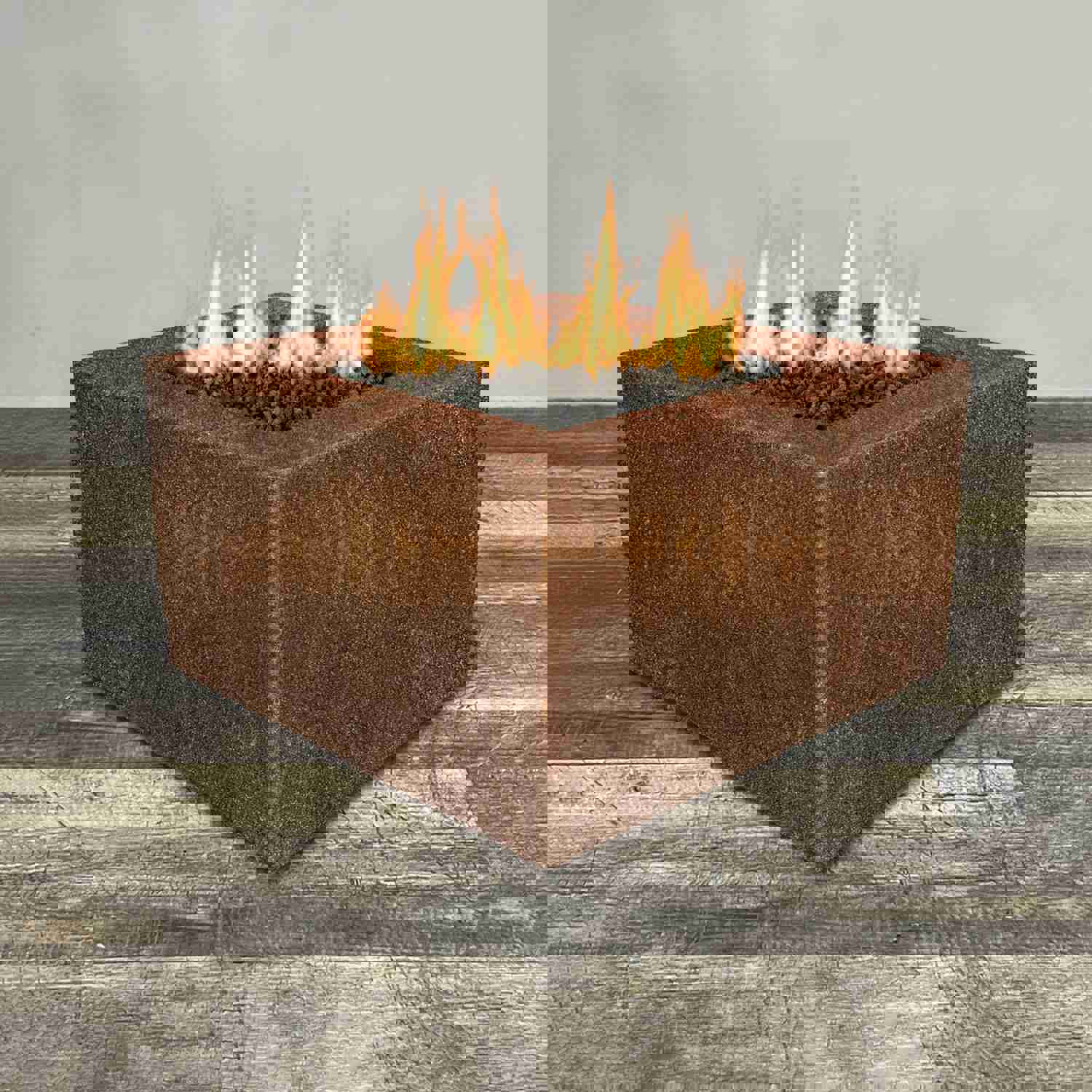 Starfire Designs Gravity 36 Square Corten Steel Gas Fire Pit