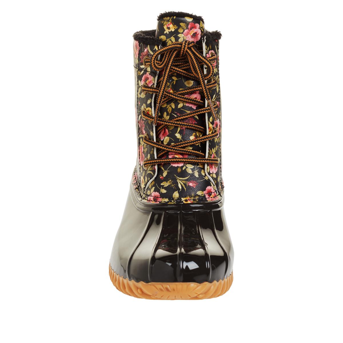 AS IS Sporto® Bella Waterproof Lace-Up Duck Boot w/Zipper