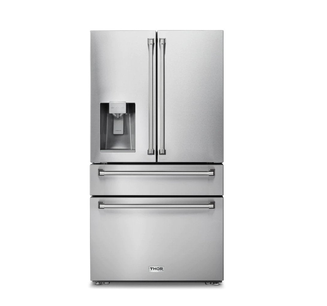 TRF3601FD: Thor Kitchen 36-Inch Counter Depth Refrigerator with Water Dispenser & Ice Maker