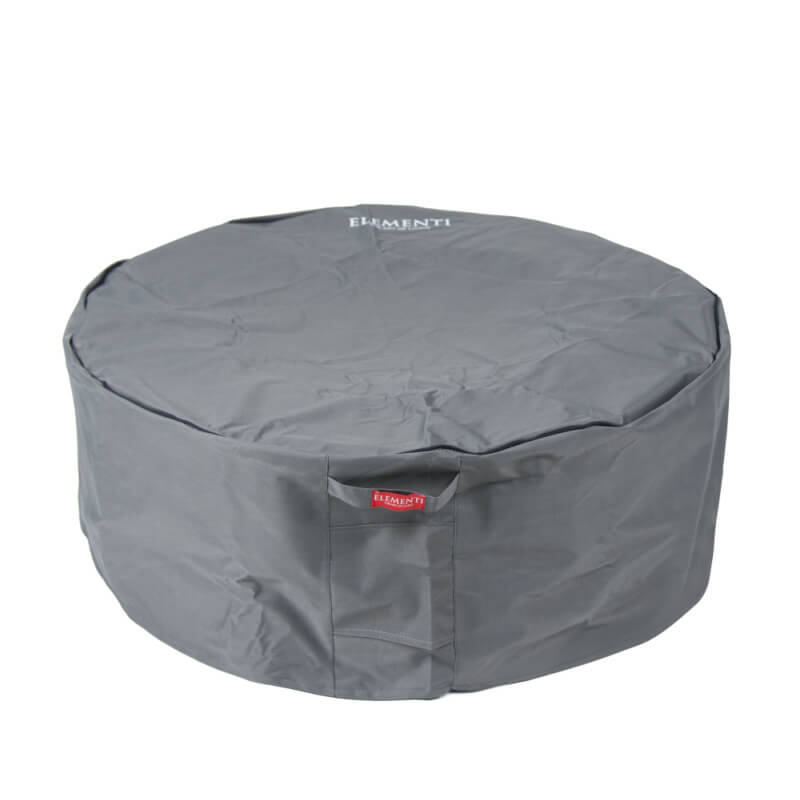 Elementi Plus Colosseo Round Concrete Gray Fire Pit Table - OFG414LG
