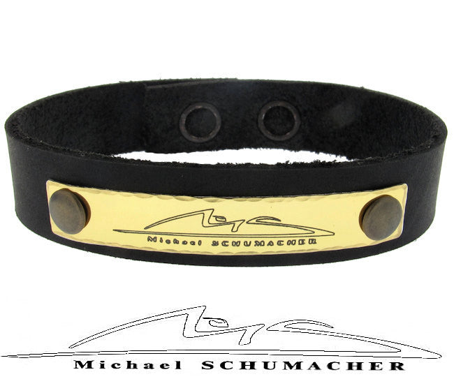 Engraved Message Wristband - Personalized Leather Cuff Bracelet for Men